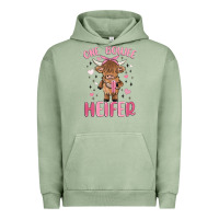 Pigment Oil Green one boujee heifer Urban Hoodie - MaliasSmallBusiness