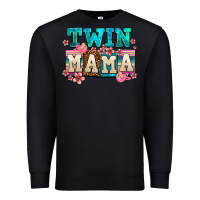Black twin mama Premium Sweatshirt - AdoDesignShop