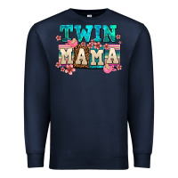 Navy twin mama Premium Sweatshirt - AdoDesignShop