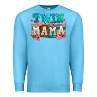 Ocean Blue twin mama Premium Sweatshirt - AdoDesignShop