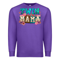 Purple twin mama Premium Sweatshirt - AdoDesignShop