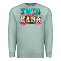 Seafoam twin mama Premium Sweatshirt - AdoDesignShop