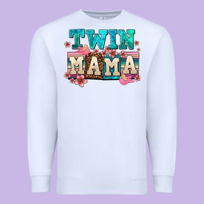 Twin Mama Premium Sweatshirt Designed By Adodesignshop