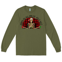 Army Green this is as jolly  as i get Long Sleeve Tee - RanaPortraitStore