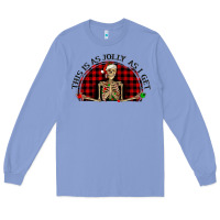 Colony Blue this is as jolly  as i get Long Sleeve Tee - RanaPortraitStore