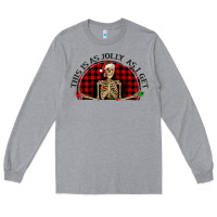 Heather Grey this is as jolly  as i get Long Sleeve Tee - RanaPortraitStore