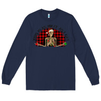 Navy this is as jolly  as i get Long Sleeve Tee - RanaPortraitStore