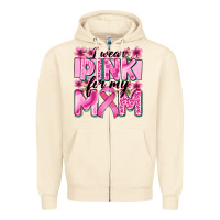 Sandshell i wear pink for my mom Zipper Hoodie - Zillion Design Studio