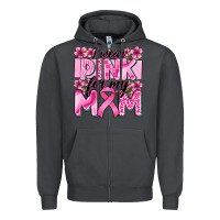 Smoke i wear pink for my mom Zipper Hoodie - Zillion Design Studio