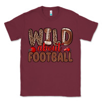 Burgundy wild about football Classic Tee - Zillion Design Studio