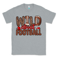Heather Grey wild about football Classic Tee - Zillion Design Studio