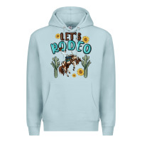 Blue Mist let's rodeo Premium Hoodie - MaliasSmallBusiness