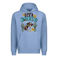 Colony Blue let's rodeo Premium Hoodie - MaliasSmallBusiness