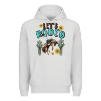 Dove Grey let's rodeo Premium Hoodie - MaliasSmallBusiness