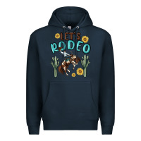 Navy let's rodeo Premium Hoodie - MaliasSmallBusiness