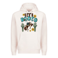 Pale Pink let's rodeo Premium Hoodie - MaliasSmallBusiness