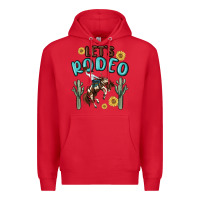 Red let's rodeo Premium Hoodie - MaliasSmallBusiness