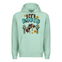 Seafoam let's rodeo Premium Hoodie - MaliasSmallBusiness