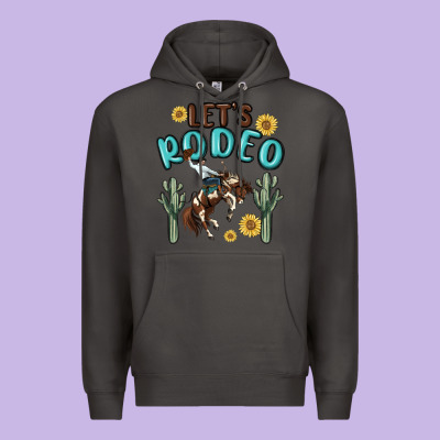 Let's Rodeo Premium Hoodie Designed By Maliassmallbusiness