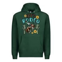 Sports Green let's rodeo Premium Hoodie - MaliasSmallBusiness