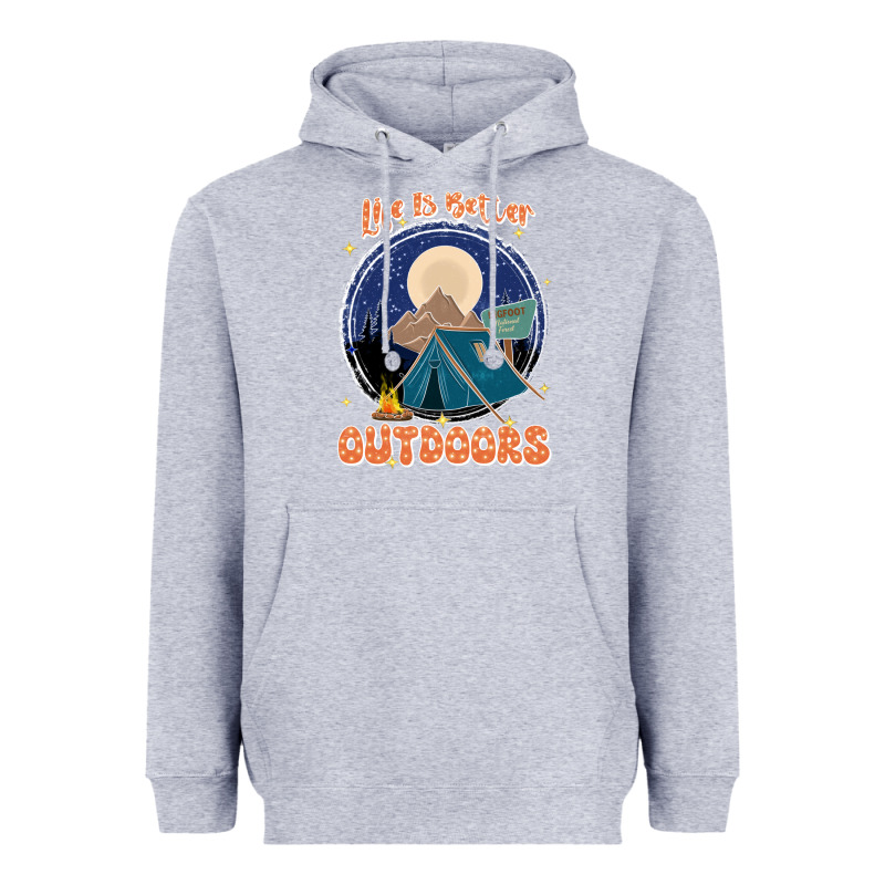 Life Is Better Outdoors Heavyweight Hoodie by JahusDesignShop | Teevron