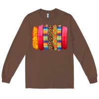 Chestnut mexican leopard brushstroke Long Sleeve Tee - Zillion Design Studio