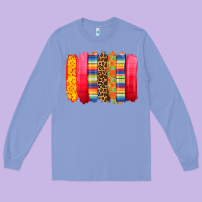 Mexican Leopard Brushstroke Long Sleeve Tee Designed By Zillion Design Studio
