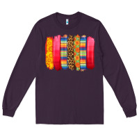 Plum mexican leopard brushstroke Long Sleeve Tee - Zillion Design Studio