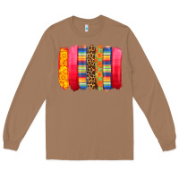 Toasted Coconut mexican leopard brushstroke Long Sleeve Tee - Zillion Design Studio