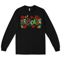 Black mexicana Long Sleeve Tee - AdoDesignShop