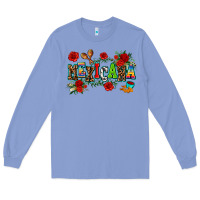 Colony Blue mexicana Long Sleeve Tee - AdoDesignShop