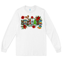White mexicana Long Sleeve Tee - AdoDesignShop