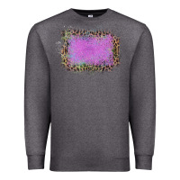 Charcoal Heather Old Leopard Purple Glitter Frame Premium Sweatshirt - Bettercallsaul