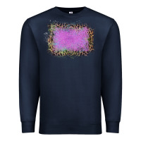 Navy Old Leopard Purple Glitter Frame Premium Sweatshirt - Bettercallsaul