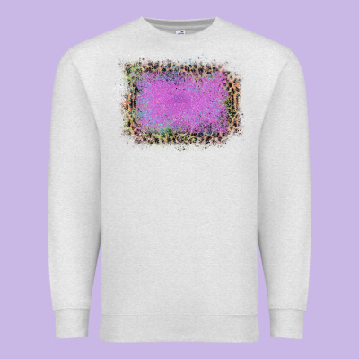 Old Leopard Purple Glitter Frame Premium Sweatshirt Designed By Bettercallsaul