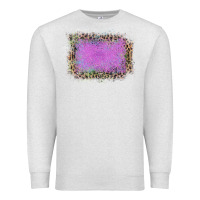 Oatmeal Heather Old Leopard Purple Glitter Frame Premium Sweatshirt - Bettercallsaul