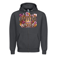 Smoke i run on caffeine and kisses Zipper Hoodie - Zillion Design Studio