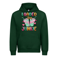 Forest Green loaded tea junkie Urban Hoodie - MaliasSmallBusiness
