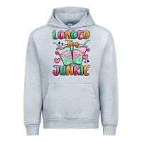 Heather Grey loaded tea junkie Urban Hoodie - MaliasSmallBusiness