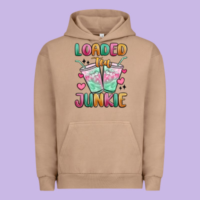 Loaded Tea Junkie Urban Hoodie Designed By Maliassmallbusiness