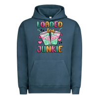 Pigment Midnight Navy loaded tea junkie Urban Hoodie - MaliasSmallBusiness
