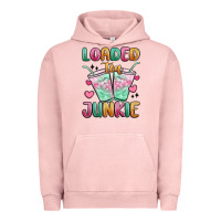 Pigment Salmon loaded tea junkie Urban Hoodie - MaliasSmallBusiness