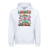 White loaded tea junkie Urban Hoodie - MaliasSmallBusiness