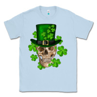 Dusty Blue st. patrick's day skull Classic Tee - RanaPortraitStore