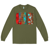 Army Green mexican brushstroke Long Sleeve Tee - Zillion Design Studio