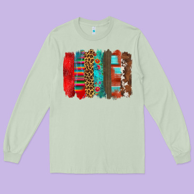 Mexican Brushstroke Long Sleeve Tee Designed By Zillion Design Studio