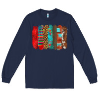 Navy mexican brushstroke Long Sleeve Tee - Zillion Design Studio