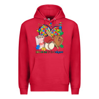 Cardinal take me out to the ballgame  autism baseball Premium Hoodie - MaliasSmallBusiness