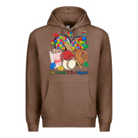 Chestnut take me out to the ballgame  autism baseball Premium Hoodie - MaliasSmallBusiness