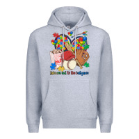 Heather Grey take me out to the ballgame  autism baseball Premium Hoodie - MaliasSmallBusiness